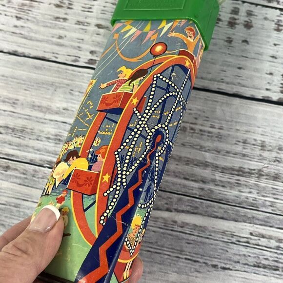 Vintage Steven's Wonder Wheel Kaleidoscope Toy Ferris Wheel Green 1972 - Picture 9 of 10